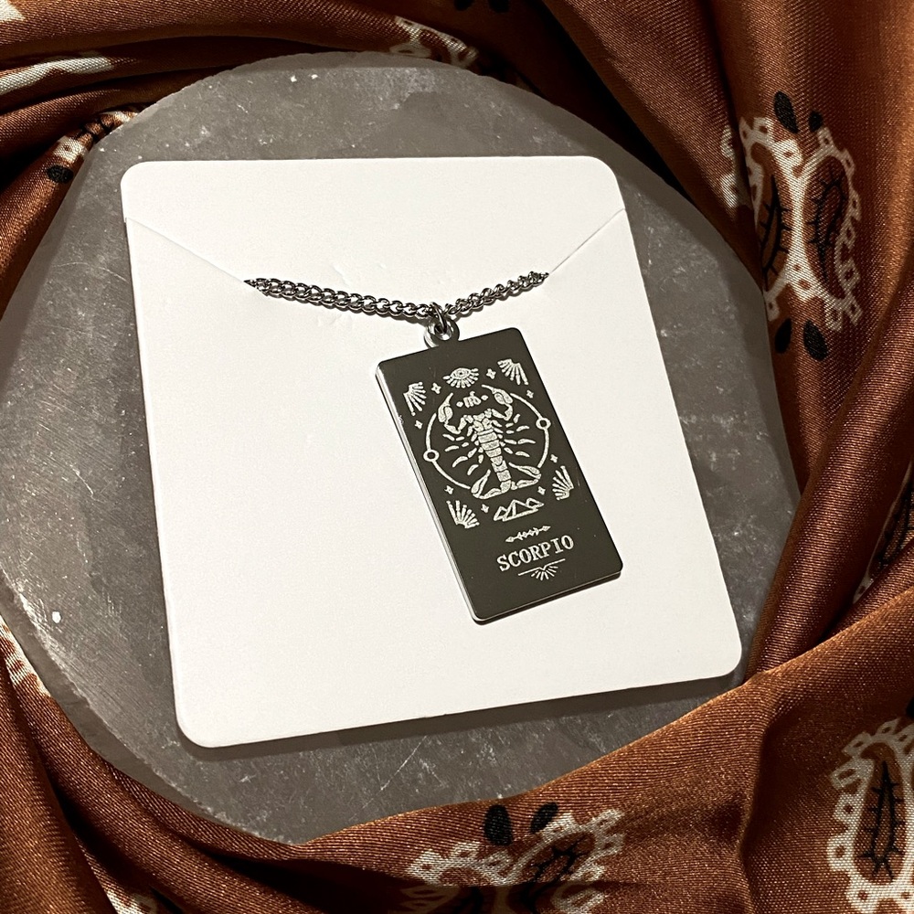 ⭐️ Scorpio Silver Zodiac Necklace